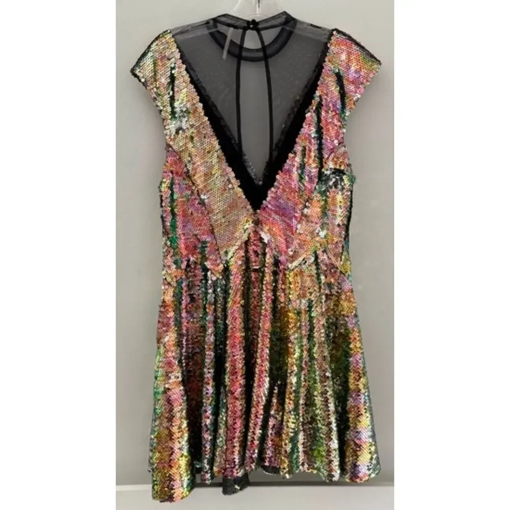 Free People Multicolor Sequin Midi Dress